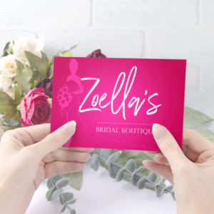 Zoella Bridal Boutique Business Card