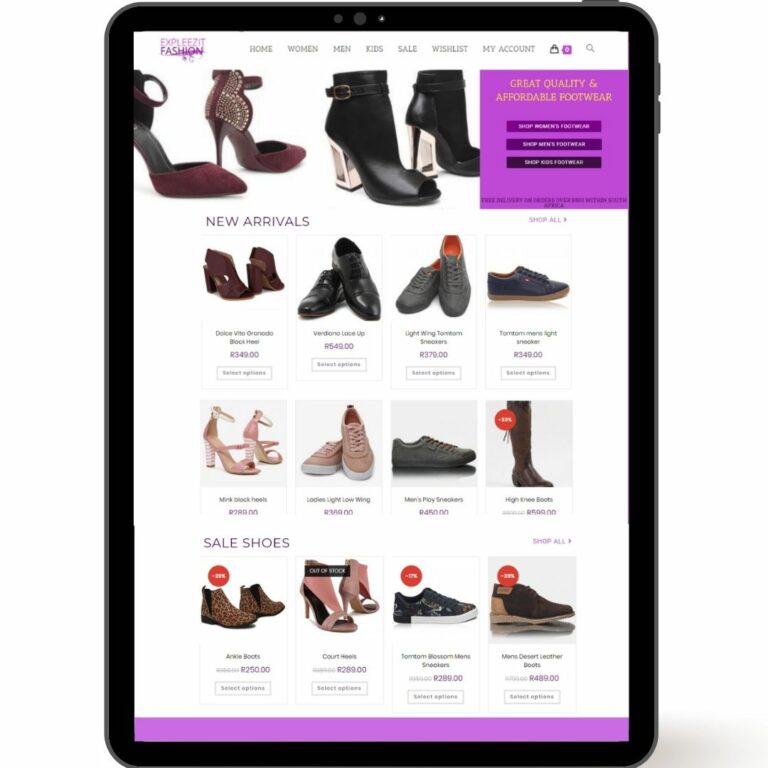 Expleezit Fashion E-Commerce Website