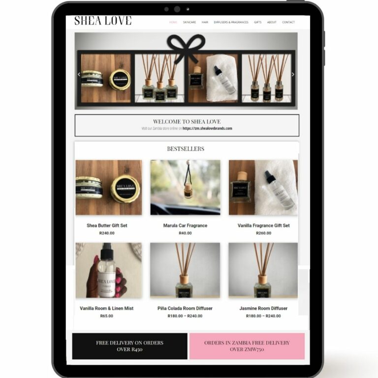 Shea Love Brands E-Commerce Website