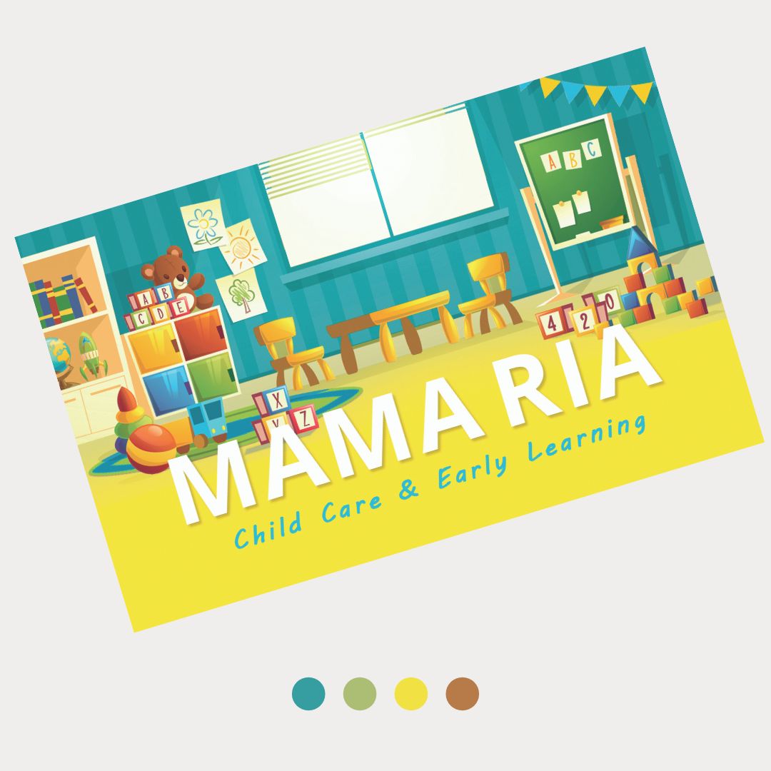 Mama Ria Business Card Design Front