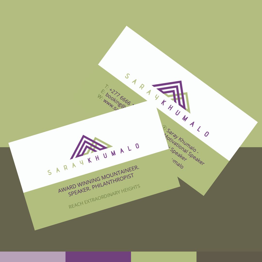 Saray Khumalo Business Card Design